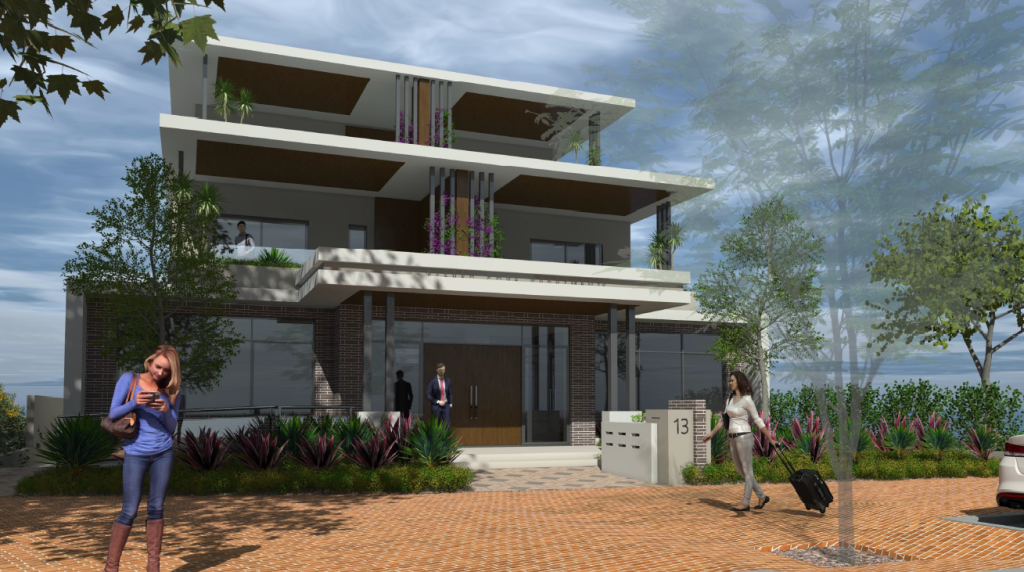 Rendered image of Hislop Road, Attadale development.